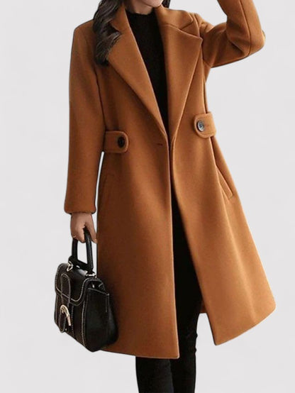 Monarch | Wool Winter Coat with Narrow Belt