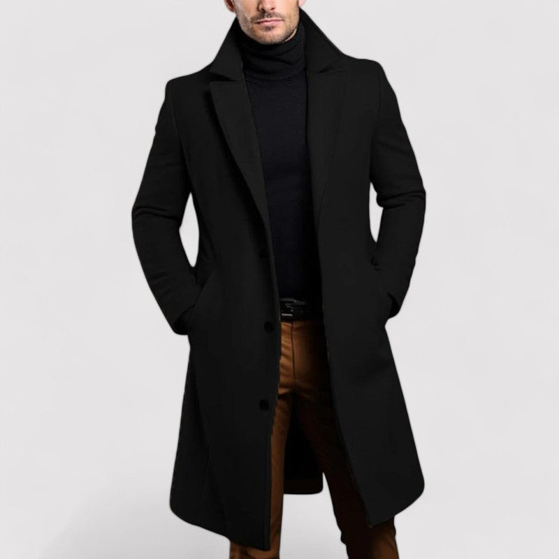 Monarch | Men's Long Merino Wool Winter Coat