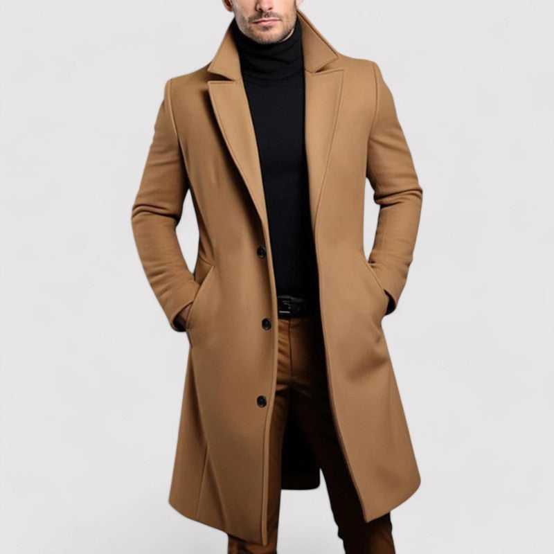 Monarch | Men's Long Merino Wool Winter Coat