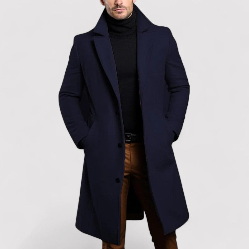 Monarch | Men's Long Merino Wool Winter Coat