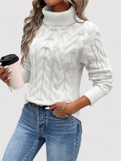 Monarch | Autumn Cable Knit Women's Turtleneck Sweater