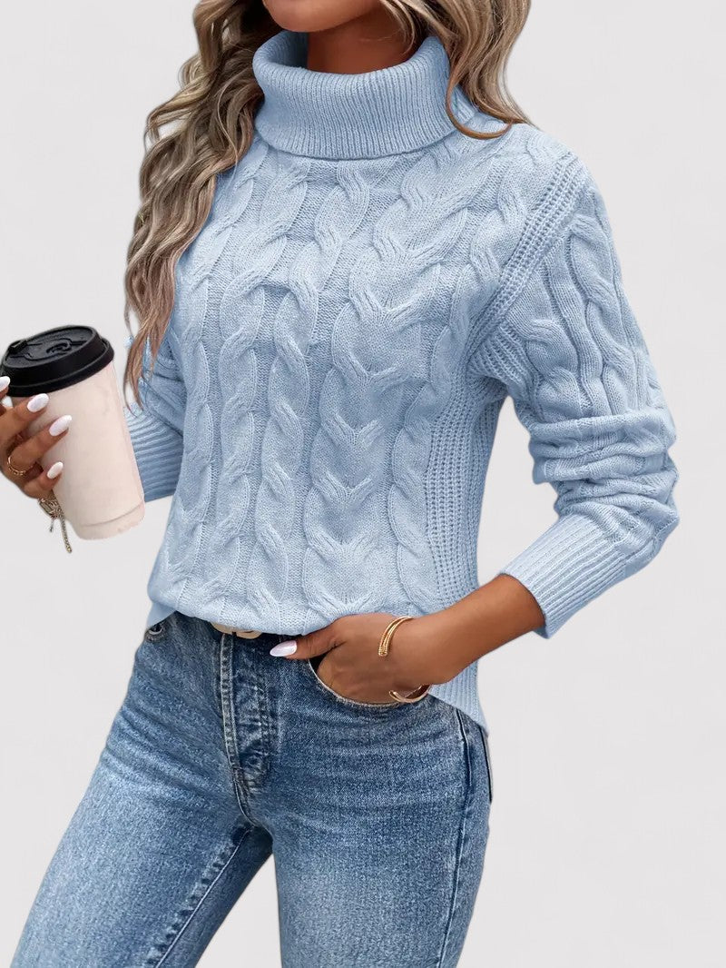 Monarch | Autumn Cable Knit Women's Turtleneck Sweater