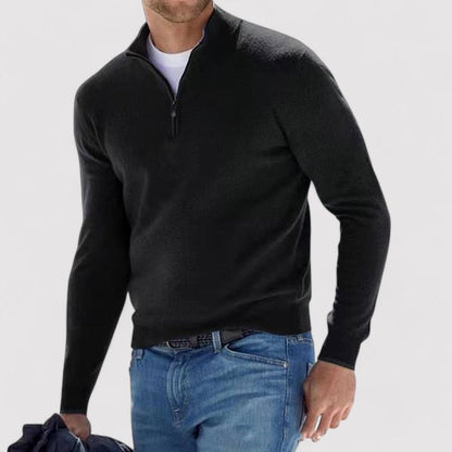 Monarch | Cashmere Men's Half Zip Sweater