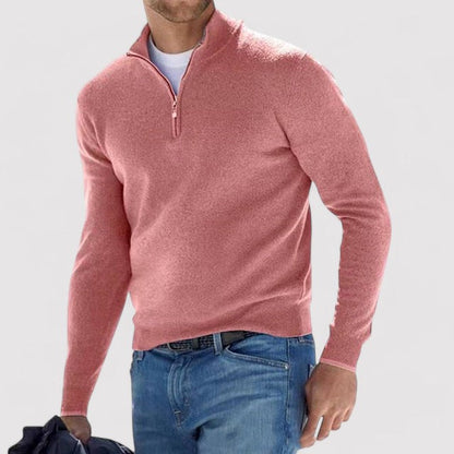 Monarch | Cashmere Men's Half Zip Sweater