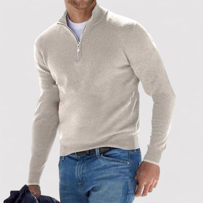 Monarch | Cashmere Men's Half Zip Sweater